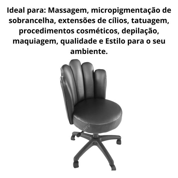 Imagem de Kit estética Maca 3 posições massagem + Mocho Pétala +Escada