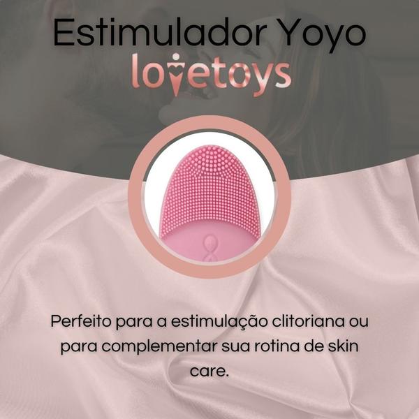 Imagem de Kit Estimulador com Cerdas Massageadoras Yoyo Lovetoys e Vibrador Líquido I Hot Crazy Vibe Frutas Vermelhas Tentare  