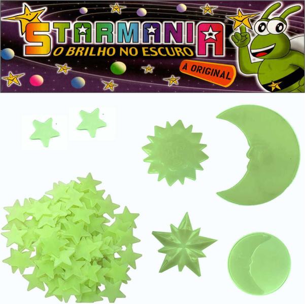 Kit Estrelas Místico Brilha Escuro Fluorescente 104Un Starma - Starmania Imagem de Kit Estrelas Místico Brilha Escuro Fluorescente 104Un Starma
