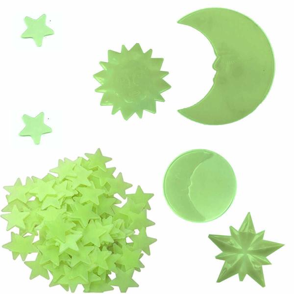 Kit Estrelas Místico Brilha Escuro Fluorescente 104Un Starma - Starmania Imagem de Kit Estrelas Místico Brilha Escuro Fluorescente 104Un Starma