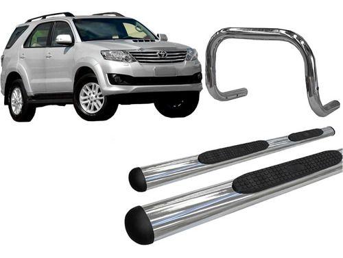 Kit Estribo Oval + Quebra Mato S/ Barra Cromado Sw4 Até 2015 - HOZZ Imagem de Kit Estribo Oval + Quebra Mato S/ Barra Cromado Sw4 Até 2015