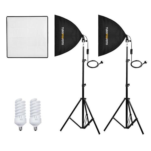 Kit Estúdio TUDOPRAFOTO 50x50 (FEBK5050-1) - 7 pçs - PRODUTO PAI Imagem de Kit Estúdio TUDOPRAFOTO 50x50 (FEBK5050-1) - 7 pçs - PRODUTO PAI