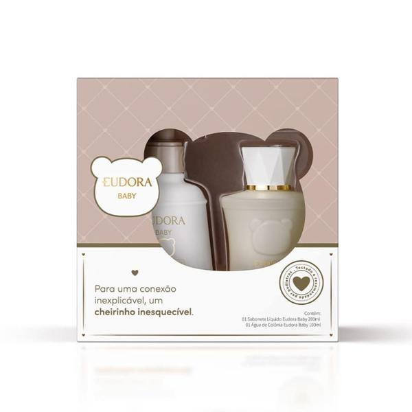 Imagem de Kit Eudora Baby Sabonete Líquido 200ml e Água de Colônia 100ml