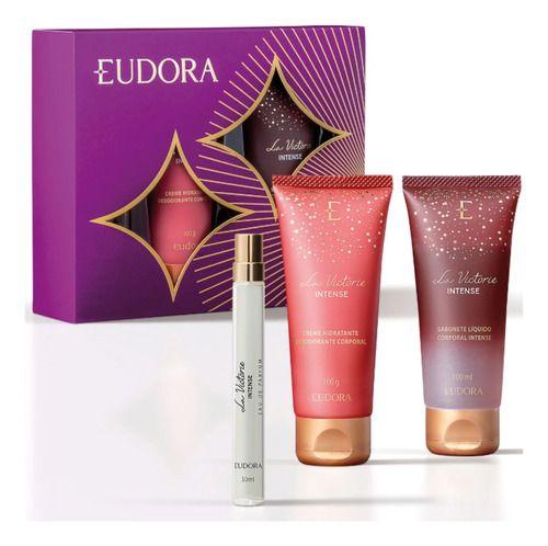 Imagem de Kit Eudora La Victori Intense 10ml Hidratante 100ml Sabonete