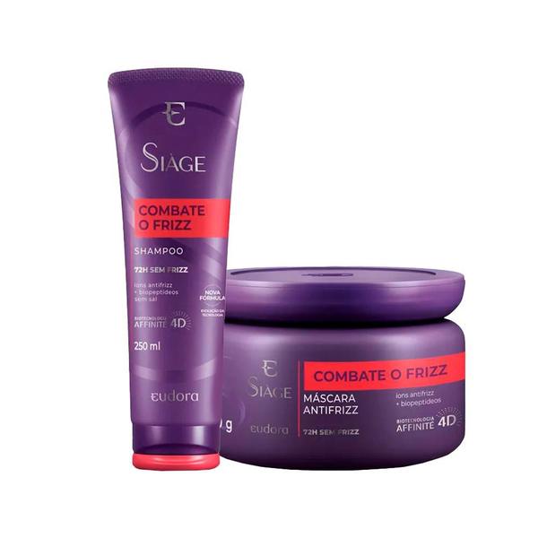Kit Eudora Siáge Combate o Frizz - Shampoo e Máscara Kit Eudora Siáge Combate o Frizz - Shampoo e Máscara