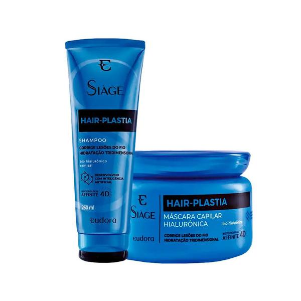 Kit Eudora Siáge Hair Plastia - Shampoo e Máscara Kit Eudora Siáge Hair Plastia - Shampoo e Máscara