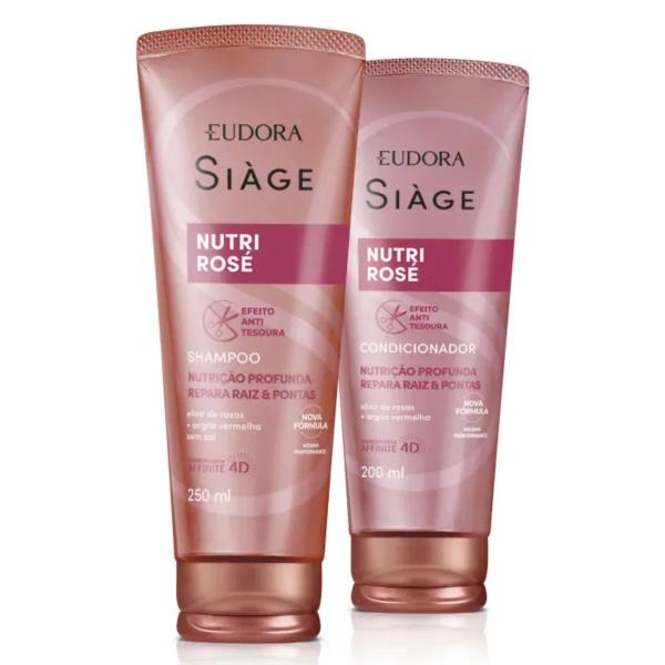 Imagem de Kit Eudora Siàge Nutri Rosé Nutrição Profunda Shampoo e Condicionador