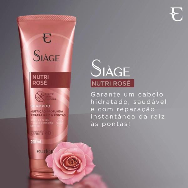 Imagem de Kit Eudora Siàge Nutri Rosé Shampoo 400ml + Condicionador 200ml