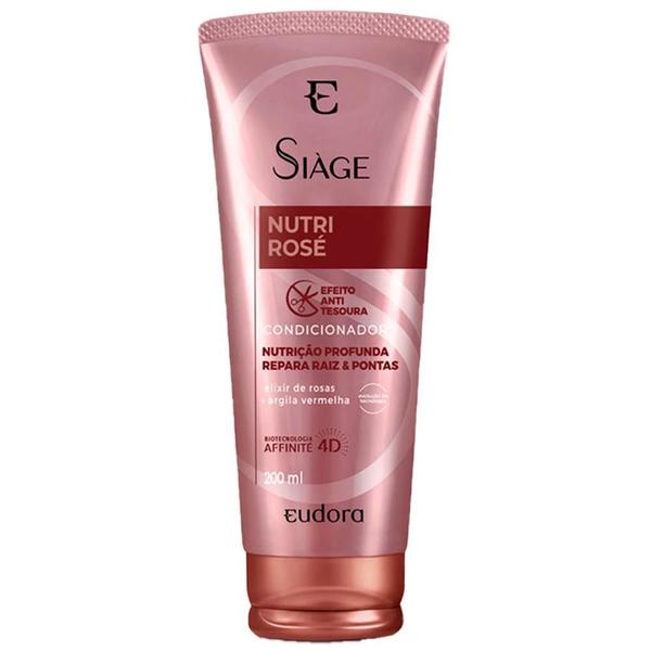 Imagem de Kit Eudora Siàge Nutri Rose Shampoo Condicionador 250/200Ml