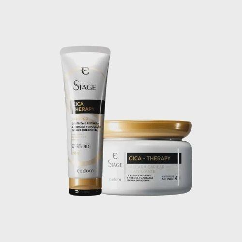 Imagem de Kit Eudora Siage Shampoo 250ml + Máscara 250g Cica-Therapy