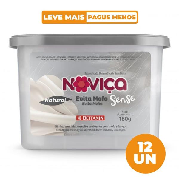 Imagem de Kit Evita Mofo Noviça Sense Natural 180g 12 Unidades