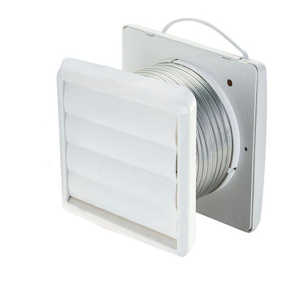 Imagem de Kit Exaustor Veneziana Banheiro Ventilador Axial 150mm 127v