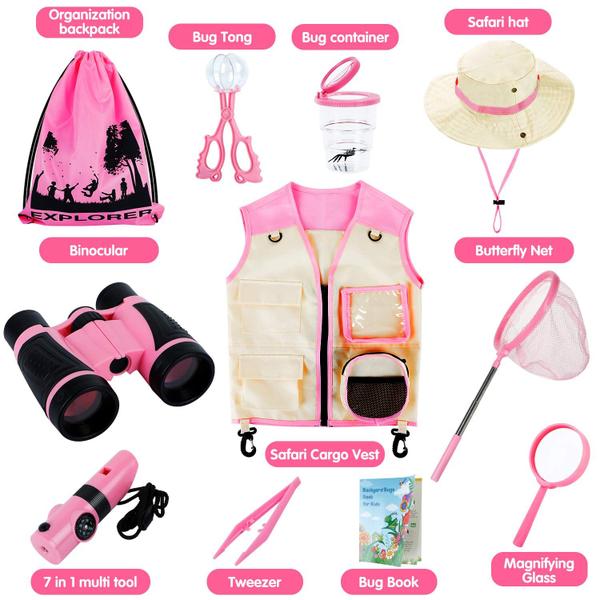 Imagem de Kit Explorador INNOCHEER - Crianças ao Ar Livre - 3-12 Anos (Rosa)