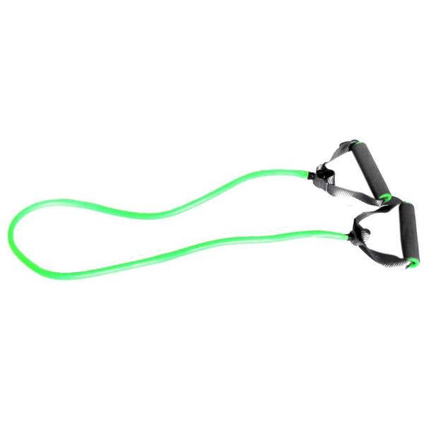 Imagem de Kit Extensor Elastico Tensao Media Verde + Extensor em 8 Forte Azul + Corda de Pular  Liveup Sports 