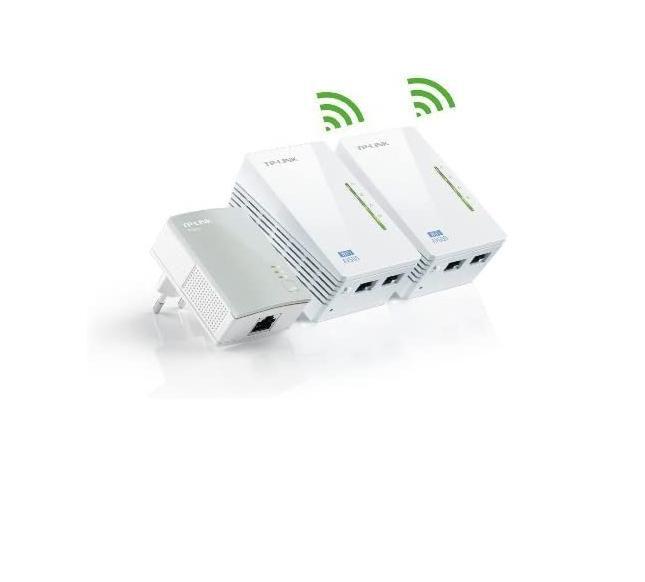 Imagem de Kit Extensor Wifi Tp-link Powerline Av600 Tl-wpa4220tkit