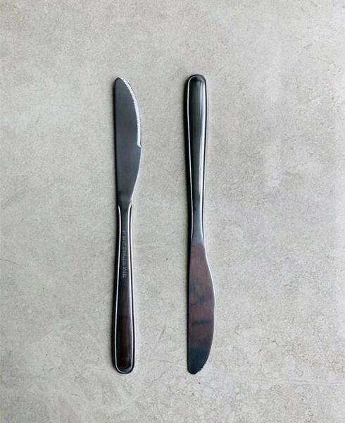 Kit faca de mesa 6 peças inox resistente útil - Filó Modas Imagem de Kit faca de mesa 6 peças inox resistente útil
