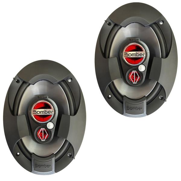 Imagem de Kit Fácil Alto Falantes Bomber 6" + 6x9" 4Ohms + Rádio Automotivo First Option 6688 25W