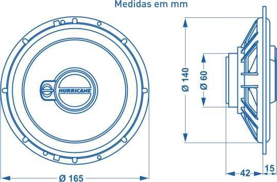 Imagem de Kit Fácil Falante Hurricane 6 + 6x9 280w Rms Prático Som