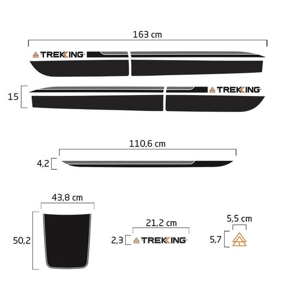 Imagem de Kit Faixa Argo Trekking 2019/ Adesivo Lateral Capô Completo