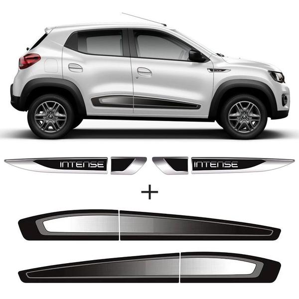 Kit Faixa Lateral Kwid Intense 2018/2020 + Emblema Resinado - SPORTINOX Imagem de Kit Faixa Lateral Kwid Intense 2018/2020 + Emblema Resinado