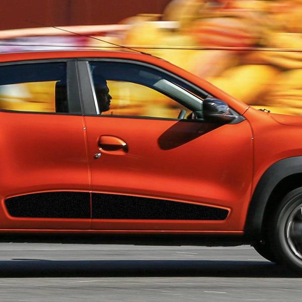 Kit Faixa Lateral Renault Kwid 2018/2019 Adesivo Preto - SPORTINOX Imagem de Kit Faixa Lateral Renault Kwid 2018/2019 Adesivo Preto