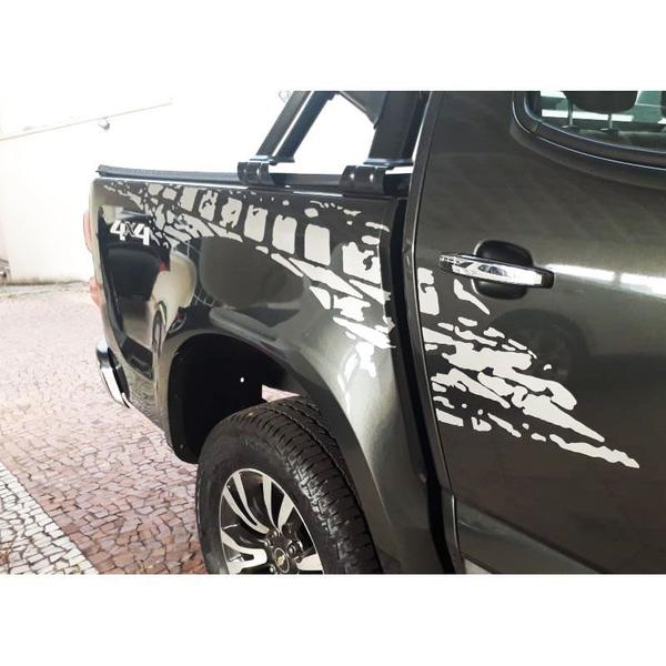 Imagem de Kit Faixa Lateral S10 2013/2019 Adesivo Sport Cinza Tuning