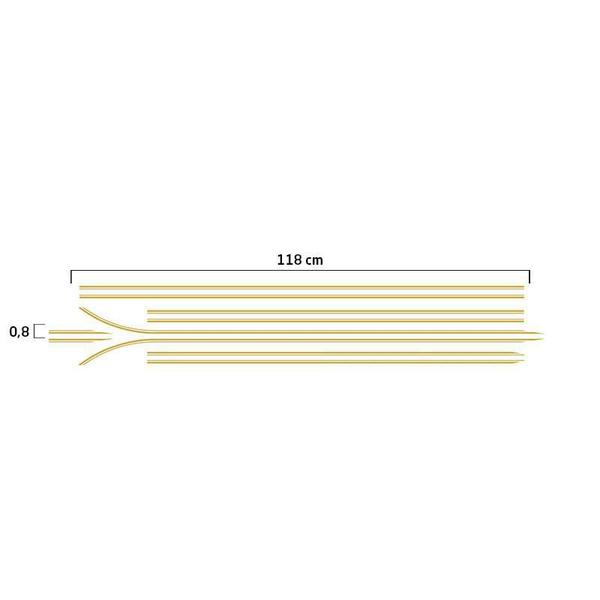 Imagem de Kit Faixa Lateral S10 Executive 2001/2002 Cab Dupla Dourado