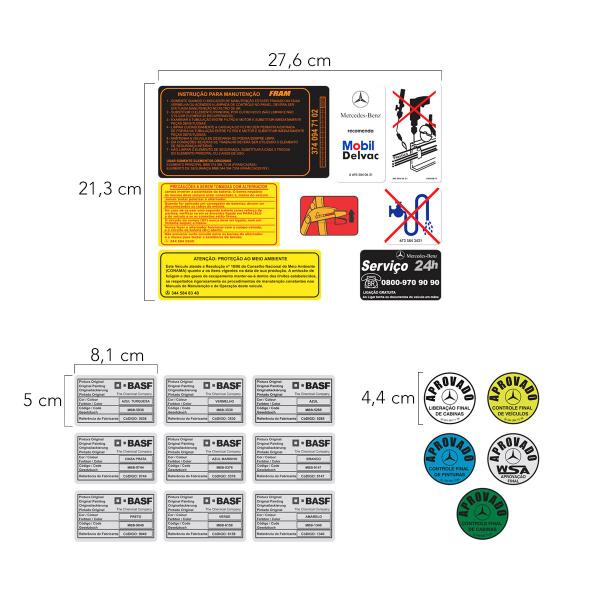 Imagem de Kit Faixa Mercedes Mb 1113 1114 Adesivo Lateral Decorativo