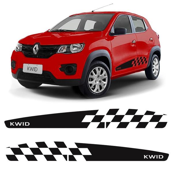 Imagem de Kit Faixa Renault Kwid 2018/2022 Adesivo Lateral Decorativo