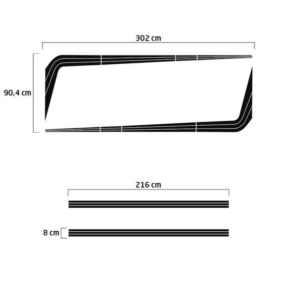 Imagem de Kit Faixa Scania 113 1994/1998 Adesivo Caminhão Decorativo