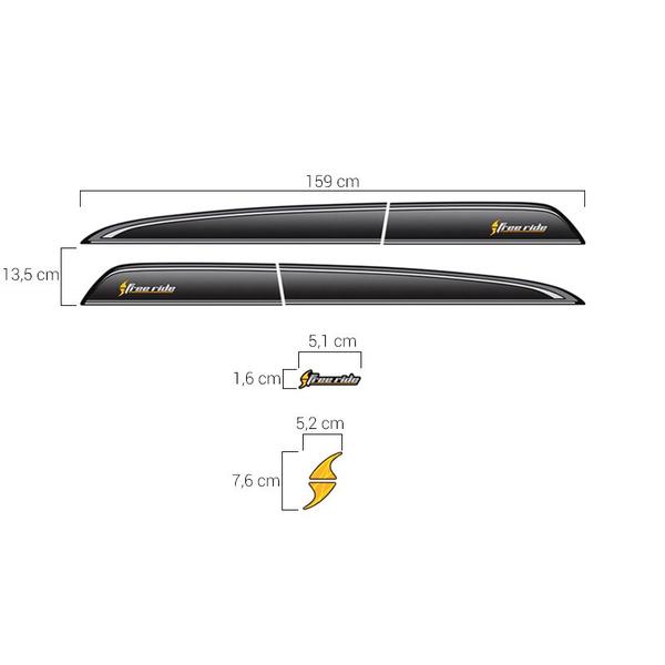 Imagem de Kit Faixa Tracker Freeride Adesivo Modelo Original Completo