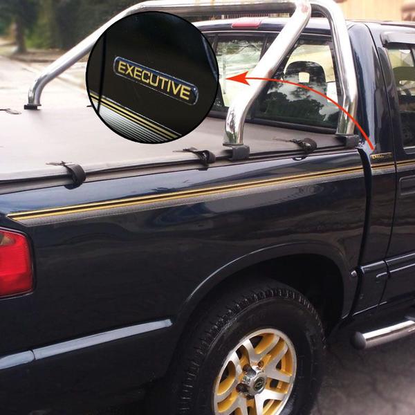 Imagem de Kit Faixas S10 Executive 1999/2000 CD Chevrolet Dourado