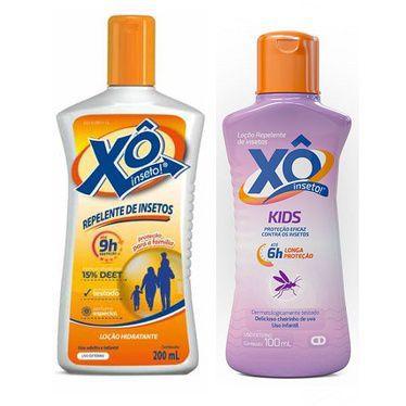 Imagem de KIT Família XO Inseto Repelente Loção Hidratante 200mL + XO Insetos KIDS Loção 100ML = OFF mosquito