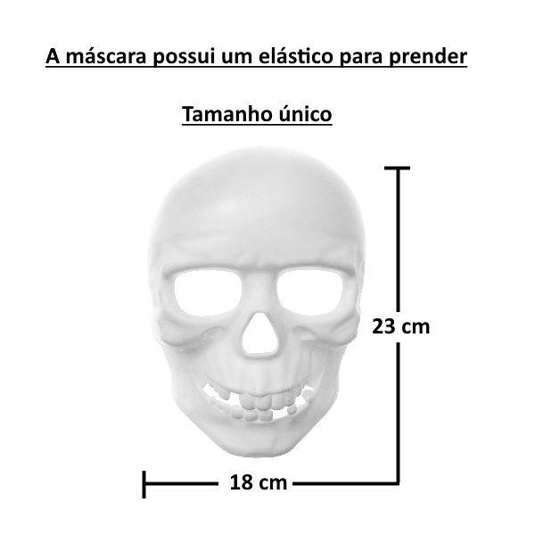 Imagem de Kit Fantasia Infantil Pirata Máscara de Caveira e Acessórios p/ Dia das Bruxas