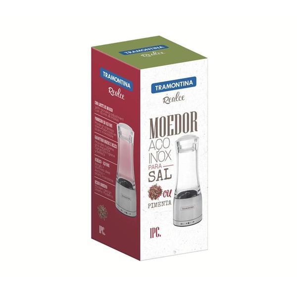 Imagem de KIT - Faqueiro Premium 3 Peças + 1 Moedor de Sal ou Pimenta em Acrílico e Inox - Tramontina