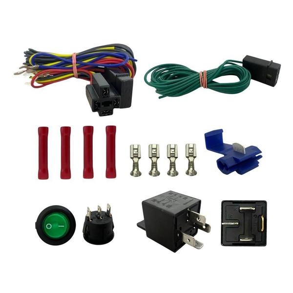 Imagem de Kit Farol Auxiliar Milha 500 Black Magic Fusca Kombi Hella