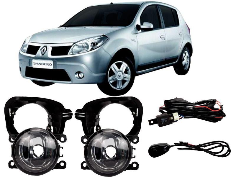 Imagem de Kit farol auxiliar Milha Clio 13+ Sandero 07-10 logan duster