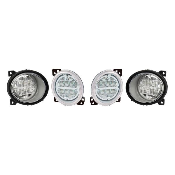 Imagem de Kit Farol Auxiliar Milha Neblina SC Serie 5 S5 S6 Led 4un.