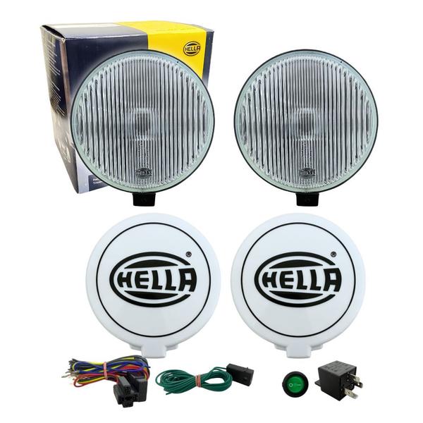 Imagem de Kit Farol Auxiliar Neblina Milha 500 Fusca Kombi Hella