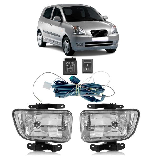 Imagem de Kit Farol De Milha Auxiliar Picanto 2005 A 2008 Completo