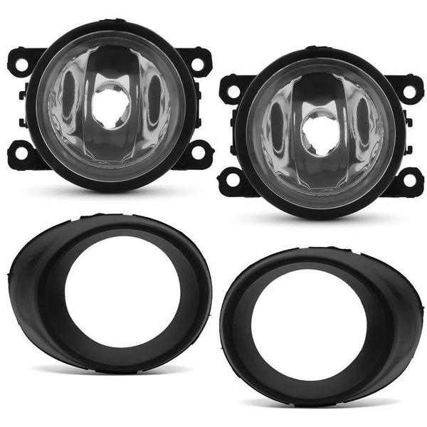 Imagem de Kit Farol de Milha Completo Ford Ka 2015 16 17 18 19 Botão Alternativo Auxiliar Neblina