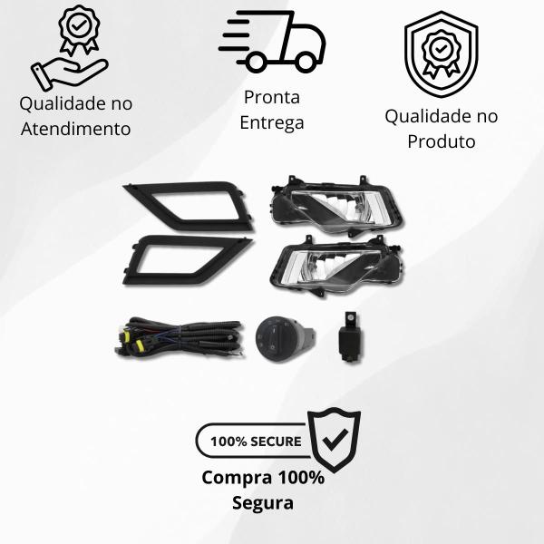 Imagem de Kit Farol de Milha Completo VW Gol G8 + Lâmpada Led Tech One 2017 2018 2019 2020 2021 2022