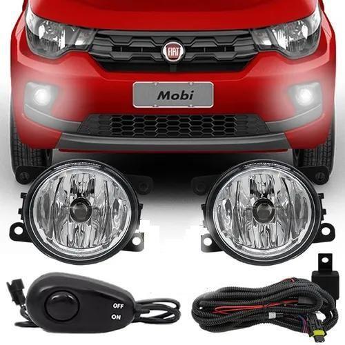 Imagem de Kit Farol De Milha Fiat Mobi 2016 A 2019 Botao Mod Universal