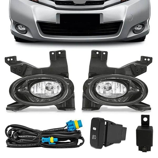 Imagem de Kit Farol de Milha Neblina Honda City 2009 2010 2011