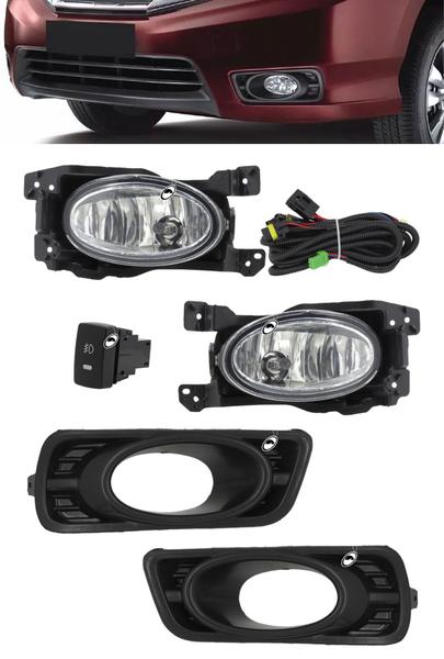 Imagem de Kit Farol de Milha Neblina Honda City 2012 2013 2014 2015