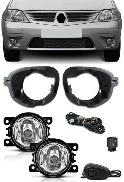 Imagem de Kit Farol De Milha Neblina Renault Logan 2007 2008 2009 2010