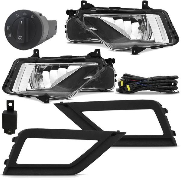 Imagem de Kit Farol de Milha Neblina Vw Gol Voyage Saveiro G7 G8 2017 Em Diante