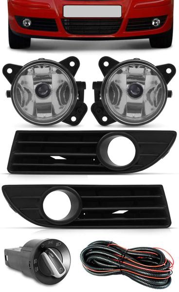 Imagem de Kit Farol De Milha Neblina Vw Polo 2007 Á 2011 Botão Padrão