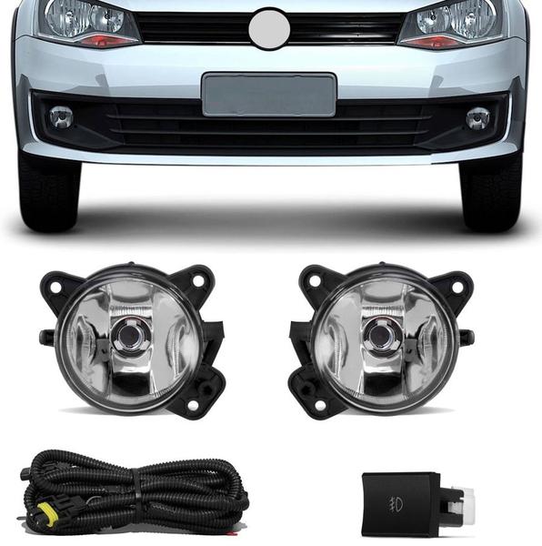 Imagem de Kit Farol de Milha Neblina Vw Saveiro G6 2014 2015 2016 - Sem Moldura