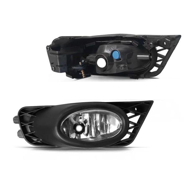 Imagem de Kit Farol de Milha New Civic 2009 a 2011 Auxiliar Neblina Botão Original